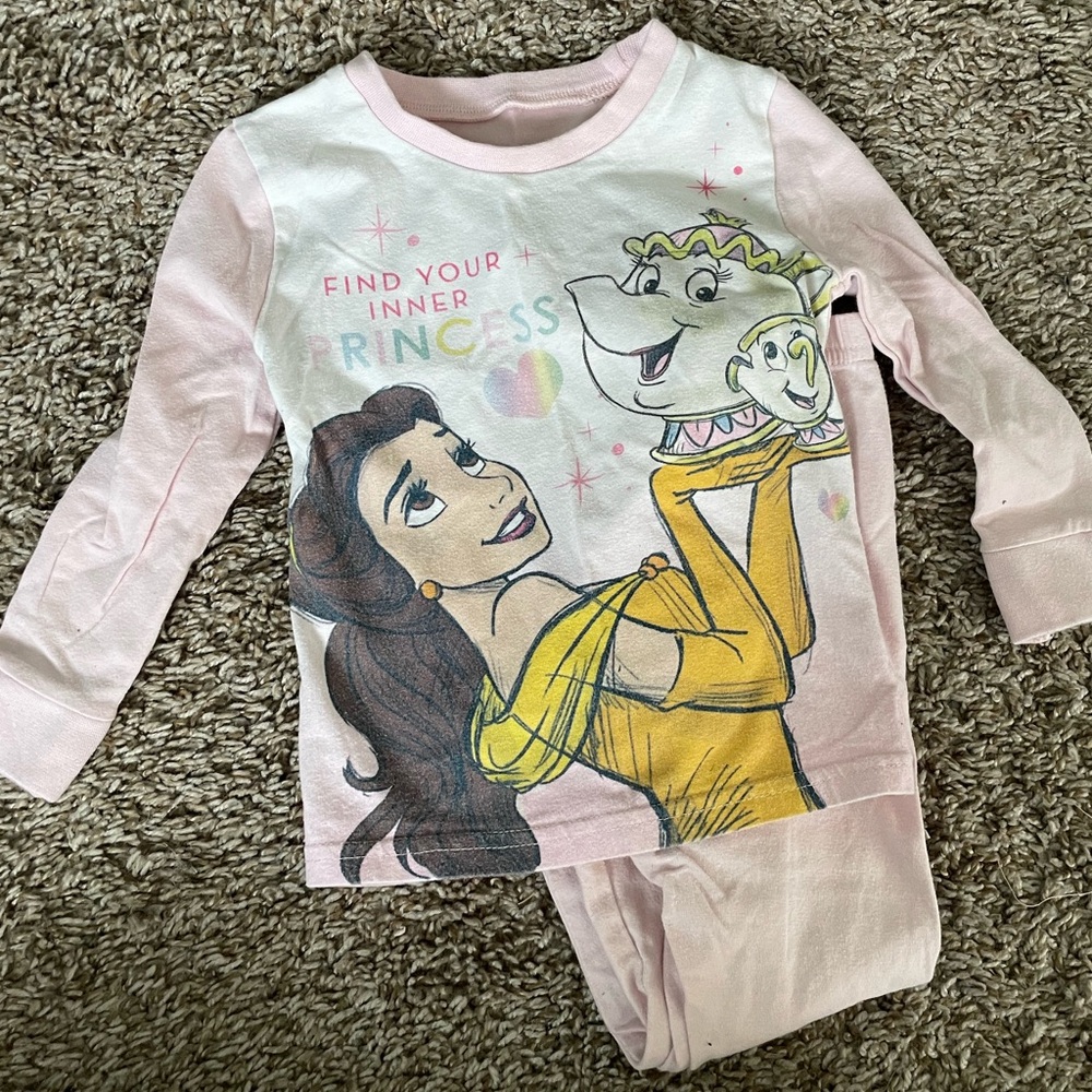 Princess Belle Pink Pajama Set